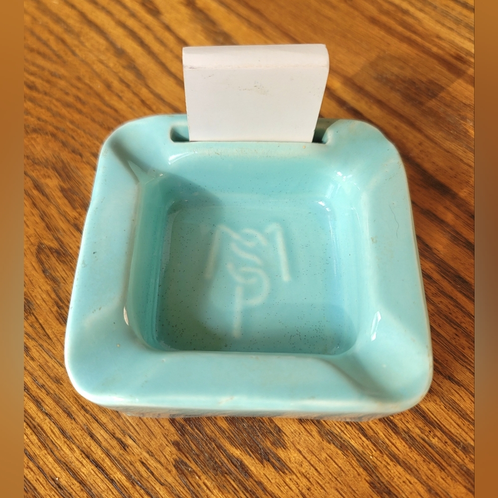 VTG Railroad Ashtray With Match Holder